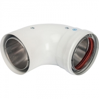 Угол дымохода Stout d80*90гр. вн-нар. утепленный