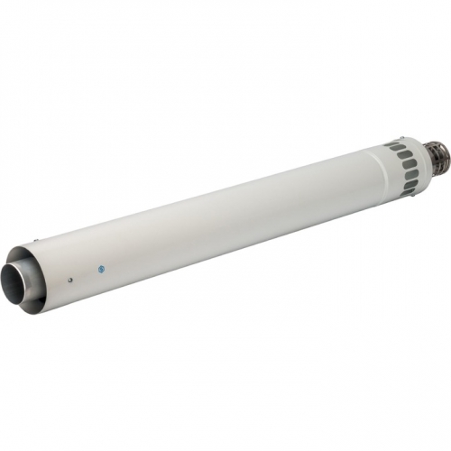 Конечный участок дымохода 900 мм DN60/100 для горизонт.прохода через стену с оголовком из нерж. стали STOUT купить в интернет магазине Санрай73