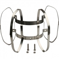 Фиксатор c распорками STOUT эл-т дымохода для соединений  PP-труб O80 (в шахте дымохода) нерж.сталь.