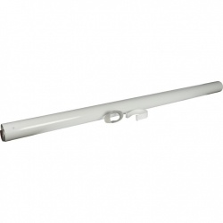 Элемент дымохода STOUT O60/100 труба коаксиальная 2000 мм п/м, уплотнения и хомут в комплекте (лого),групповая упаковка 9 шт.