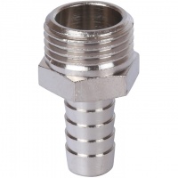 Штуцер никелированный 1/2"x12 НР STOUT