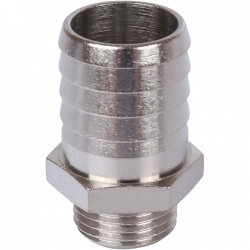 Штуцер никелированный 1/2"x25 НР STOUT