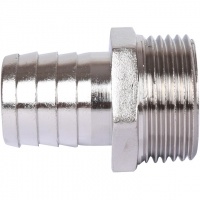 Штуцер никелированный 1"x25 НР STOUT