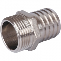 Штуцер никелированный 1"x30 НР STOUT