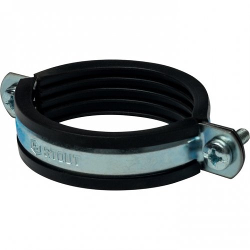 Хомут для труб 2 1/2" (75-80) с гайкой STOUT SAC-0020 купить в интернет магазине Санрай73