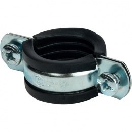 Комплекты для труб: хомут, шуруп, дюбель пластиковый 1" (32-37) STOUT SAC-0020