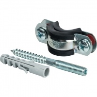 Комплекты для труб: хомут, шуруп, дюбель пластиковый 1/2" (20-24) STOUT SAC-0020