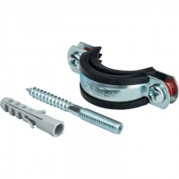 Комплекты для труб: хомут, шуруп, дюбель пластиковый 1 1/4" (40-45) STOUT SAC-0020