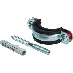 Комплекты для труб: хомут, шуруп, дюбель пластиковый 1 1/4" (40-45) STOUT SAC-0020