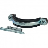 Комплекты для труб: хомут, шуруп, дюбель пластиковый 2 1/2" (75-80) STOUT SAC-0020