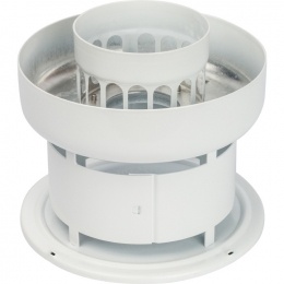 Оголовок дымохода вертикальный STOUT DN60/100, защита от ветра и осадков