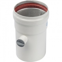 Элемент дымохода STOUT DN80 труба 125 мм п/м с ревизионным патрубком