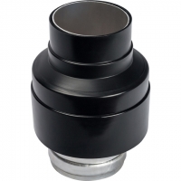 Элемент дымохода манжета для перехода с D80 на финальный вертикальный  участок D80/125 STOUT