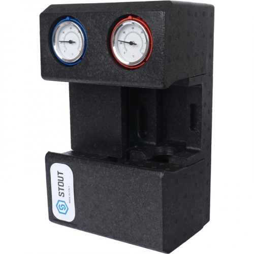 Насосная группа STOUT SDG-0002 с термостатическим смесительным клапаном 3/4" без насоса купить в интернет магазине Санрай73