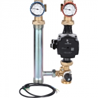 Насосная группа STOUT SDG-0003 с 3-х ходовым приводным смесителем 1"с насосом Grundfos UPM3 Hybrid 25-70