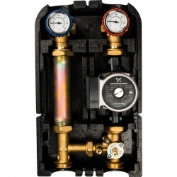 Насосная группа STOUT SDG-0007 со смесителем 1" с насосом Grundfos UPSO 25-65