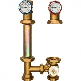 Насосная группа STOUT SDG-0007 со смесителем 1" без насоса DN 32