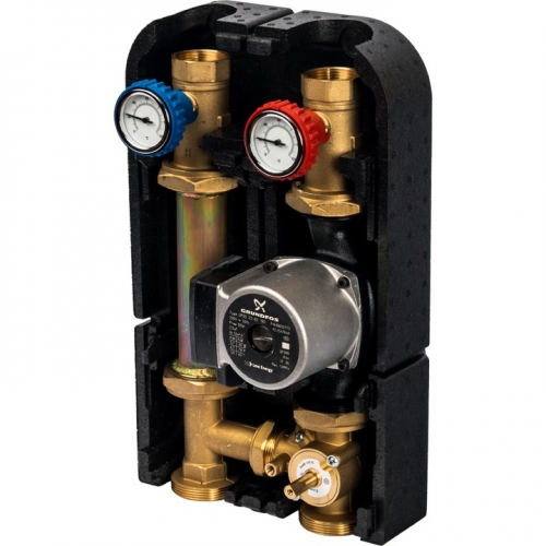 Насосная группа STOUT SDG-0007 со смесителем 1" с насосом Grundfos UPSO 25-65 DN 32 купить в интернет магазине Санрай73