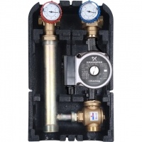 Насосная группа STOUT SDG-0014 для твердотопливных котлов 1" с насосом Grundfos UPSO 25-65 в теплоизоляции