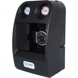 Насосная группаSTOUT SDG-0038  с теплообменником 28 пластин,с насосом Grundfos UPSO 25-65 в теплоизоляции