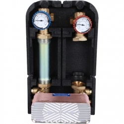 Насосная группа STOUT SDG-0038 с теплообменником 34 пластины, без насоса в теплоизоляции