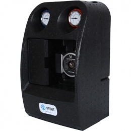 Насосная группа STOUT SDG-0038 с теплообменником 34 пластины,с насосом Grundfos UPSO 25-65 в теплоизоляции