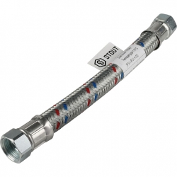 Гибкая подводка для воды ВР 3/4 х ВР 3/4, STOUT SHF-ВВ длина 300 мм