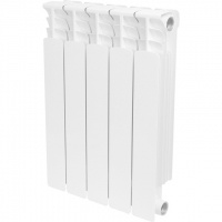 Биметаллический радиатор отопления Stout Space 500 боковое подключение 5 секций