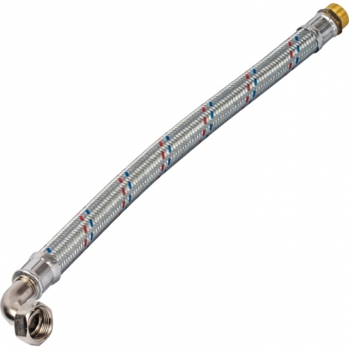 Гибкая подводка для воды НР 1 х ВР 1 угловая, STOUT SHF-НВУ длина 600 мм купить в интернет магазине Санрай73