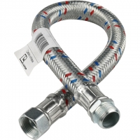 Гибкая подводка для воды НР 3/4 х ВР 3/4, STOUT SHF-НВ длина 600 мм