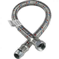 Гибкая подводка для воды НР 3/4 х ВР 3/4, STOUT SHF-НВ длина 800 мм