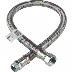 Гибкая подводка для воды НР 3/4 х ВР 3/4, STOUT SHF-НВ длина 1000 мм