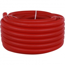 Труба гофрированная STOUT SPG-0002 ПНД, цвет красный, наружным диаметром 40 мм для труб диаметром 32 мм