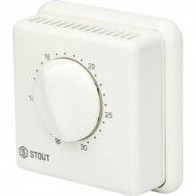 Комнатный проводной термостат TI-N STOUT STE-0001 с переключателем зима-лето и светодиодом