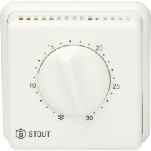 Комнатный проводной термостат TI-N STOUT STE-0001 с переключателем зима-лето и светодиодом