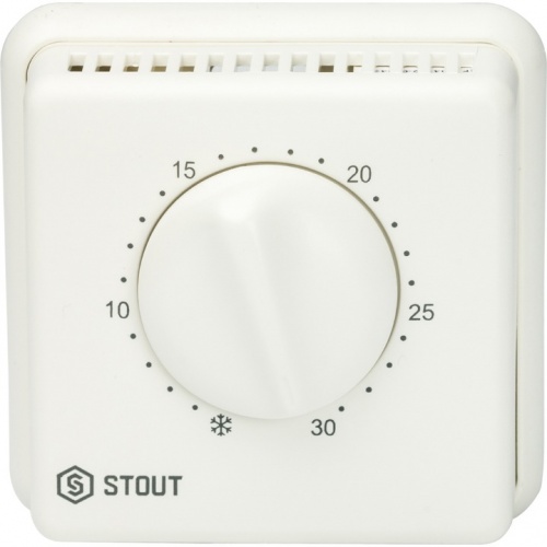 Комнатный проводной термостат TI-N STOUT STE-0001 с переключателем зима-лето и светодиодом купить в интернет магазине Санрай73