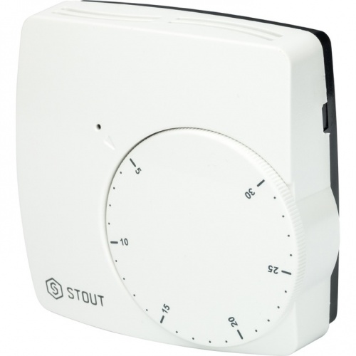 Проводной электронный термостат WFHT-BASIC STOUT STE-0002-000004 со светодиодом купить в интернет магазине Санрай73