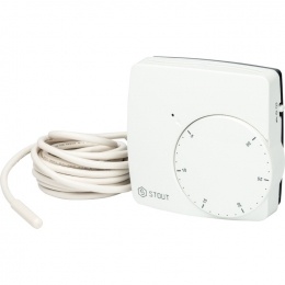 Термостат комнатный электронный WFHT-DUAL STOUT STE-0002 включ. дистанционный датчик «в пол» L=3 м