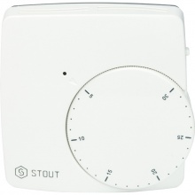 Термостат комнатный электронный WFHT-DUAL STOUT STE-0002 включ. дистанционный датчик «в пол» L=3 м
