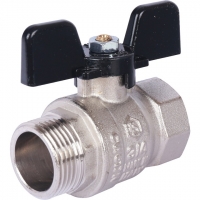 Кран шаровой STOUT SVB стандартнопроходной, ВР/НР, ручка бабочка 1/2"