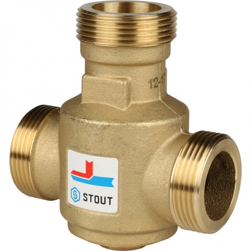 Термостатический смесительный клапан STOUT SVM-0030 G 1"1/4 НР 60°С купить в интернет магазине Санрай73