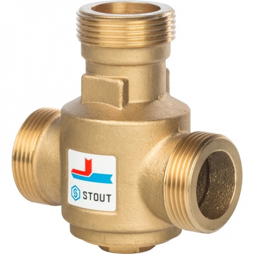 Термостатический смесительный клапан STOUT SVM-0030 G 1)4 1/4 НР  70°С купить в интернет магазине Санрай73