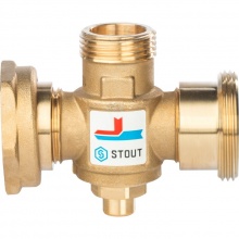 Термостатический смесительный клапан STOUT SVM-0050 G 1)41/2M-G 1)41/2F-G 1)4M 60°С