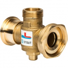 Термостатический смесительный клапан STOUT SVM-0050 G 1"1/2M-G 1"1/2F-G 1"M 70°С