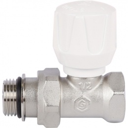 Клапан ручной STOUT SVR терморегулирующий прямой 1/2" (с дополнительным уплотнением)
