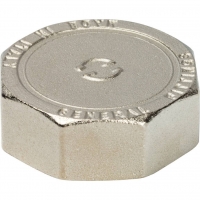 Заглушка 1 1/2"вр Stout никелированная латунная