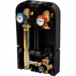 Насосная группа STOUT SDG-0002 с 4-х ходовым термостатическим клапаном 1", без насоса