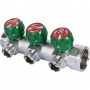Коллектор распределительный Stout SMB-6849 3/4"х1/2" с 3 отводами, регулировочно-отсечные клапаны