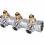 Коллектор распределительный Stout SMB-6849 3/4"х1/2" с 3 отводами, регулировочно-отсечные клапаны