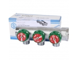 Коллектор распределительный Stout SMB-6849 3/4"х1/2" с 3 отводами, регулировочно-отсечные клапаны
